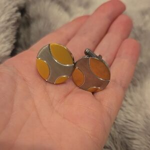 Silver and Gold Stainless Steel Cufflinks Brand New In Box